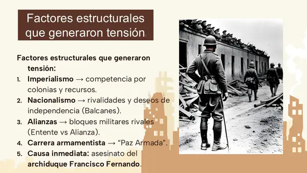 Repaso la Primera Guerra Mundial