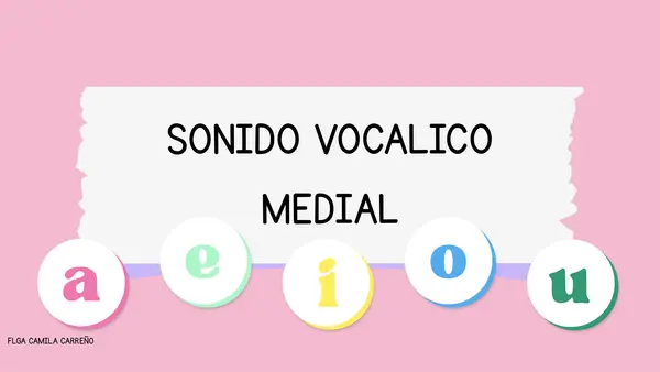 Sonido vocálico medial 