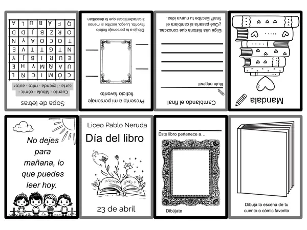 Fanzine Día del Libro: Minilibro Creativo (3°, 4° 5° y 6° básico)