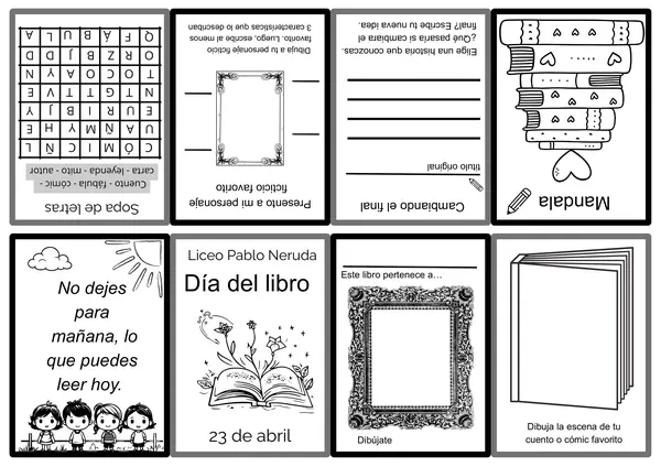 Fanzine Día del Libro: Minilibro Creativo (3°, 4° 5° y 6° básico)