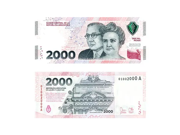 Billete de $2000 ARGENTINA
