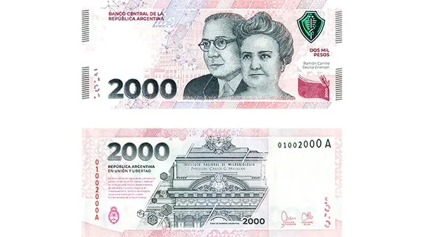 Billete de $2000 ARGENTINA