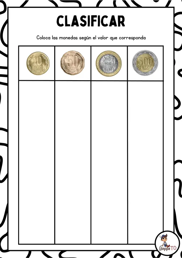 Cuadernillo uso de dinero (monedas)