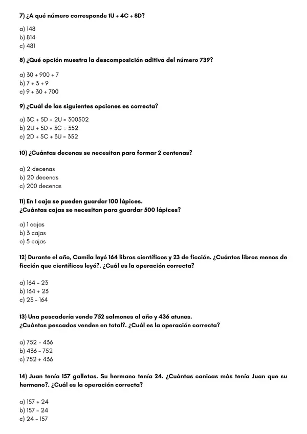 RECORDAR ADICIÓN Y SUSTRACCIÓN 