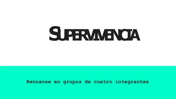 Juego "supervivencia" para introducir las novelas distópicas