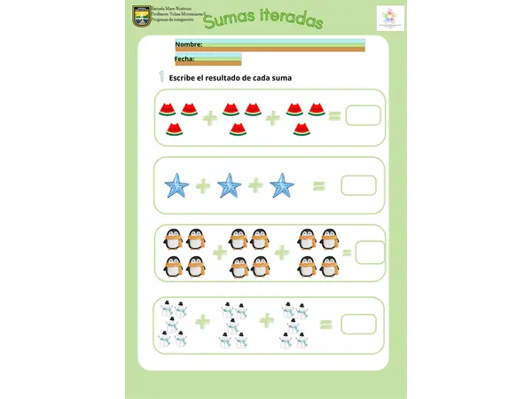 Sumas pictóricas iteradas