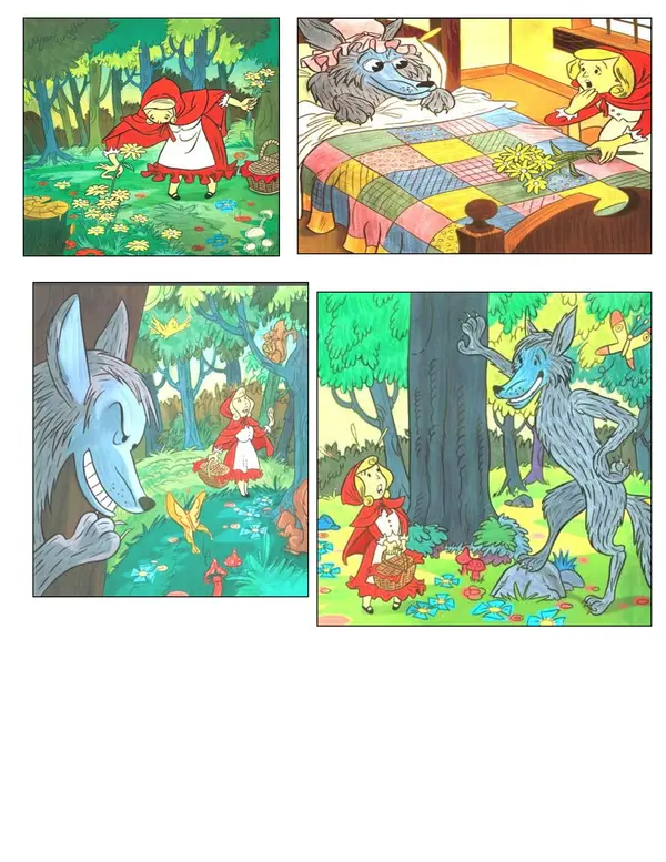 secuencia narrativa Caperucita roja