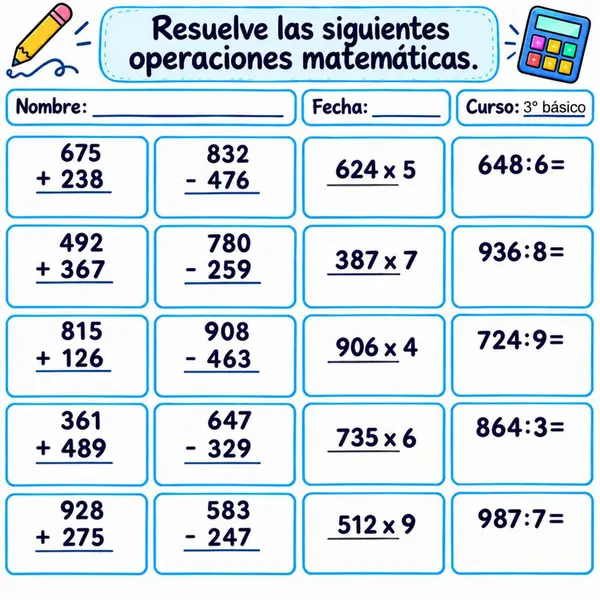 Practicar operaciones básicas. 