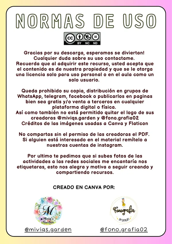 Coordenadas de Palabras (Dictados Visuales)