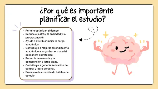 Estrategias de organización y planificación del estudio