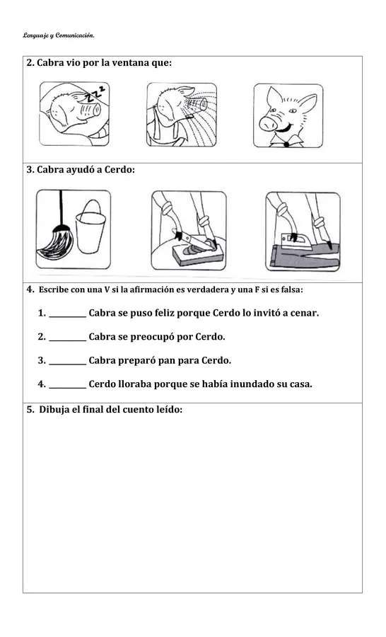 Comprensiones Lectoras 2° básico.