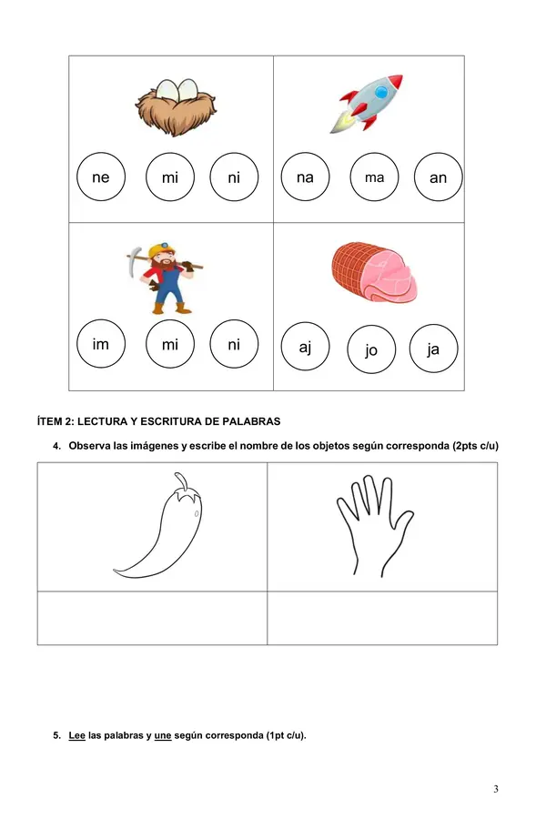 Evaluación J - M - N