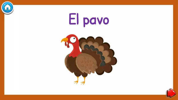 PowerPoint Interactivo Vocabulario Día de Acción de Gracias