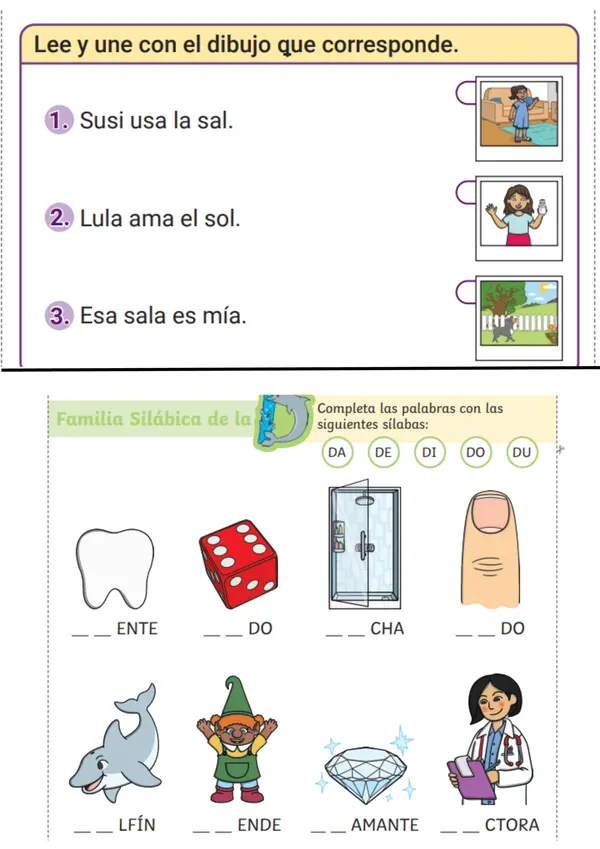 Autoevaluación lenguaje 1ero básico