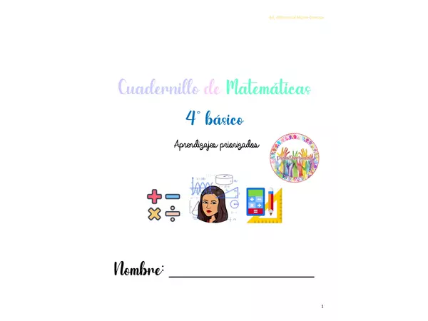 Cuadernillo matemáticas 4to