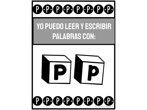 Cuadernillo letra P