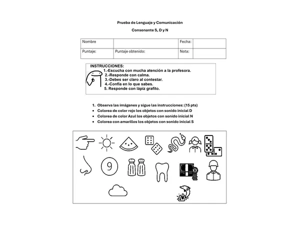 Prueba consonante D,S,N