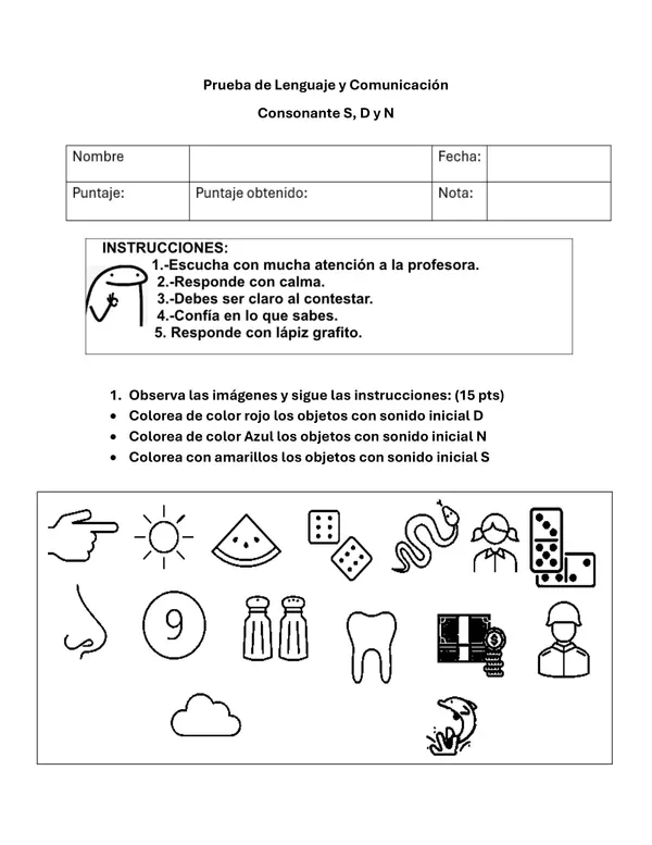 Prueba consonante D,S,N