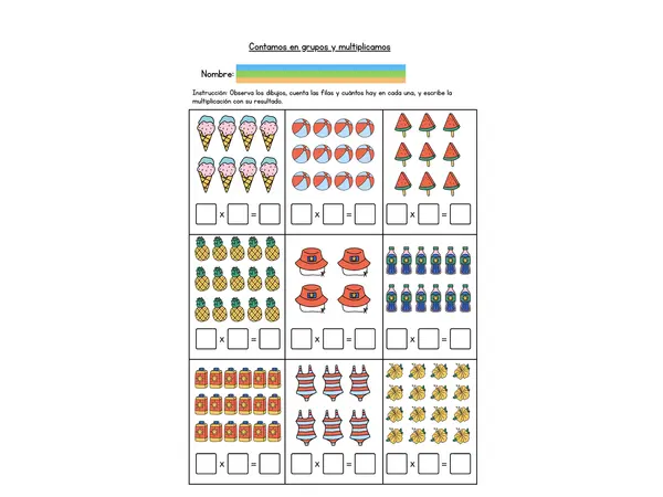 Multiplicación en grupos