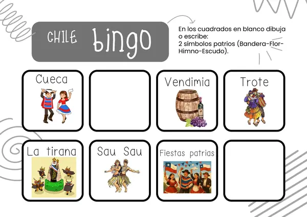Bingo Bailes y fiestas tipicas