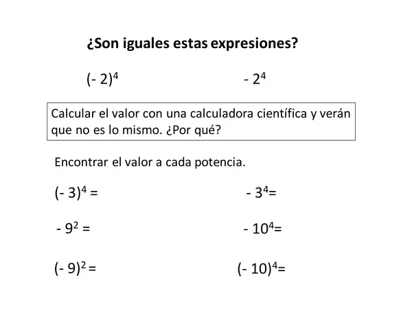 Ppt - Potencias en Z y Q