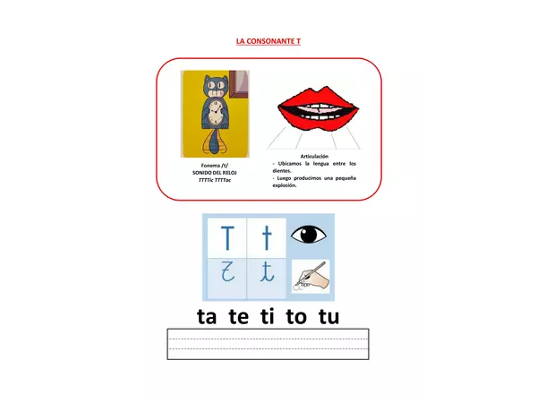 Guía letra T
