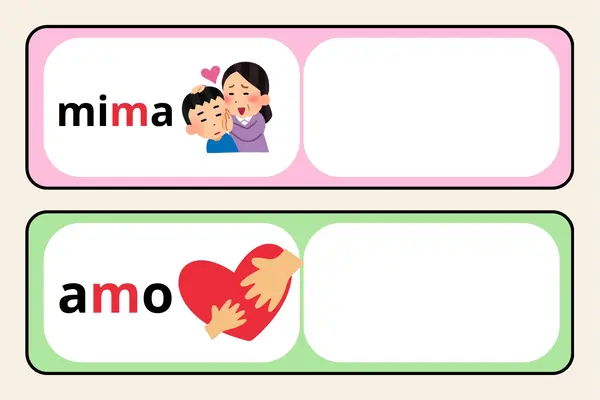 Matte primeras lecciones- ojo-mamá-mano-lana-loro