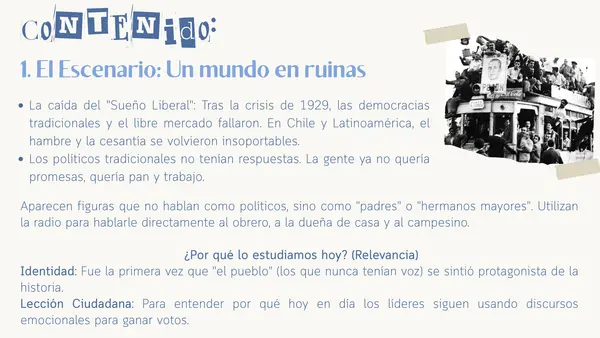 Unidad 1. Segundos Medios. Populismos en América Latina