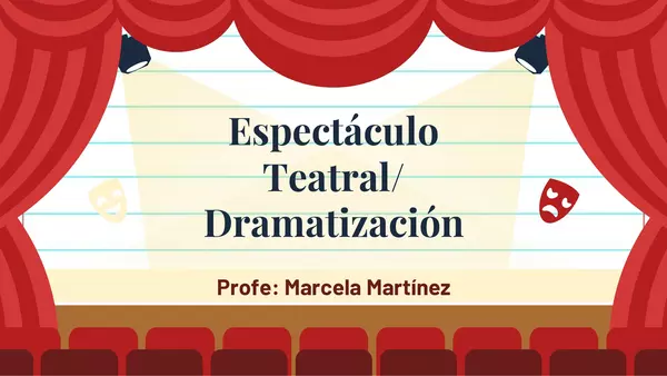 Espectáculo teatral/ Dramatización 3ro y 4to medio