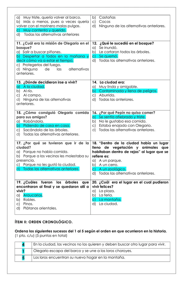 Prueba Lectura - Olegario