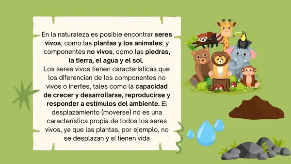 Características de lo seres vivos