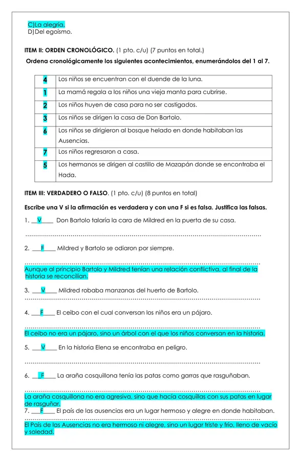 Prueba Lectura - El país de las ausencias