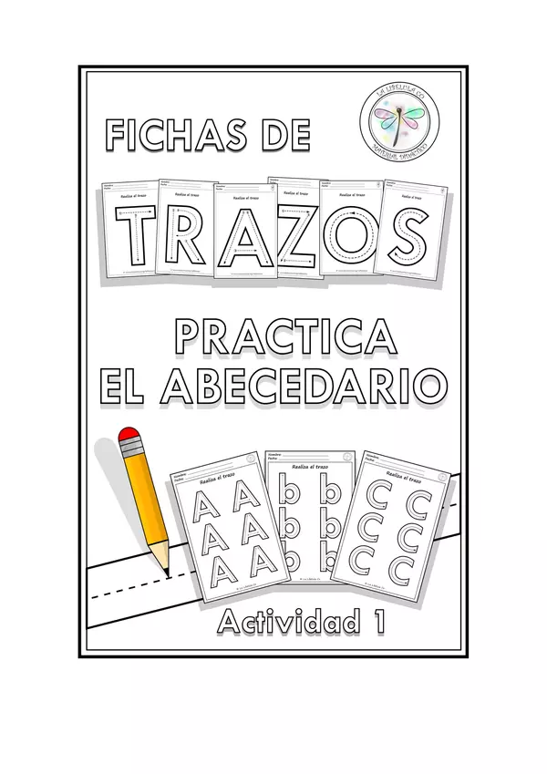 Fichas de Trazos Practica El Abecedario