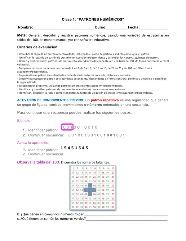 Proyecto Nivelación Matemática Tercero OA 12