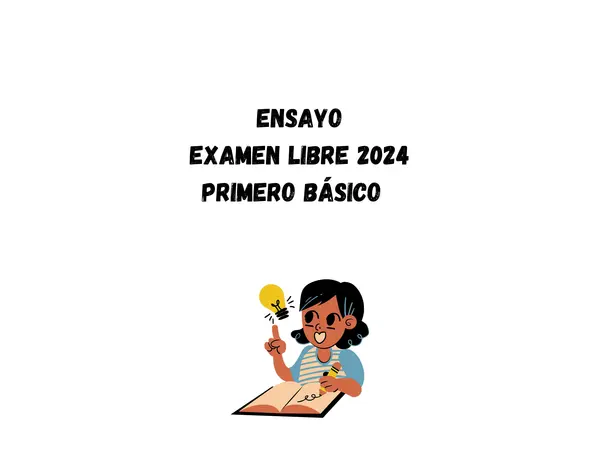 Ensayo exámen libre 1ro básico 