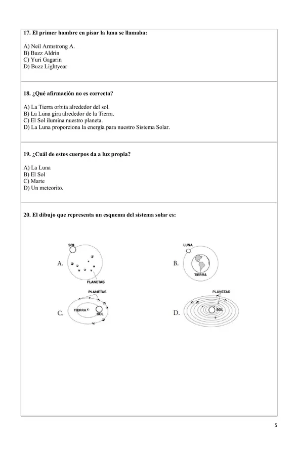 ENSAYO N5 CIENCIAS NATURALES  6TO BASICO 2026