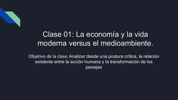 Clase 1 Unidad 2 Geografía, territorio y desafíos socioambientales