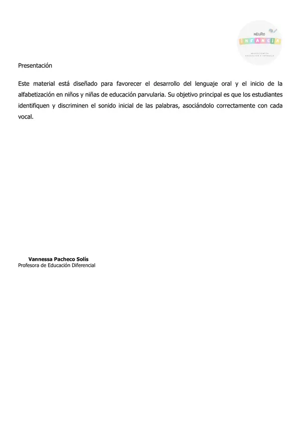 Cuadernillo conciencia fonológica 
