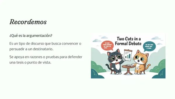 Argumentación con gatitos 