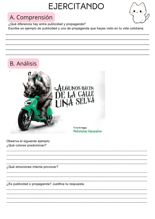 Guía repaso publicidad y propaganda 7° básico