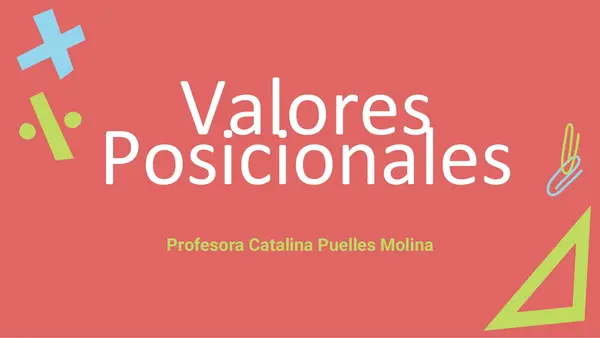 Valores posicionales 4to básico