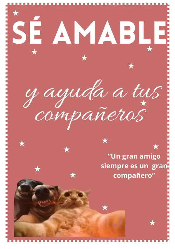 Reglas de convivencia dentro de aula.