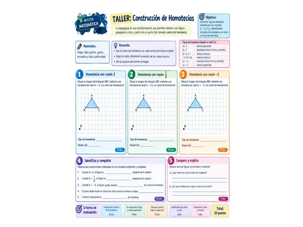 Construcción de Homotecias