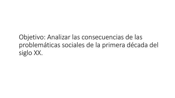 Consecuencias cuestión social