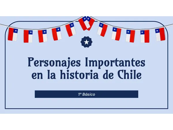 1ro básico - Los personajes importantes de la historia de Chile