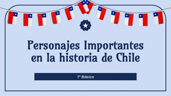 1ro básico - Los personajes importantes de la historia de Chile