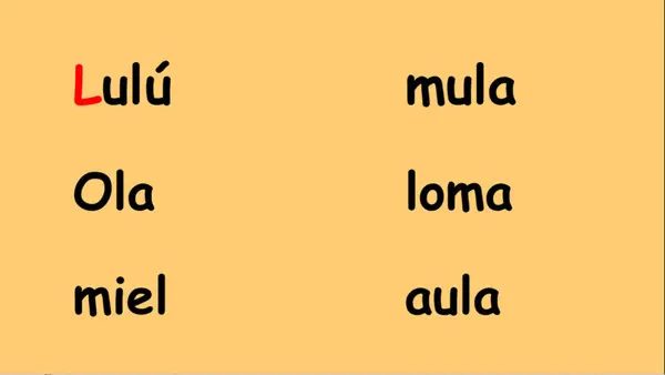 Powerpoint letra L y P: Lenguaje 1ero