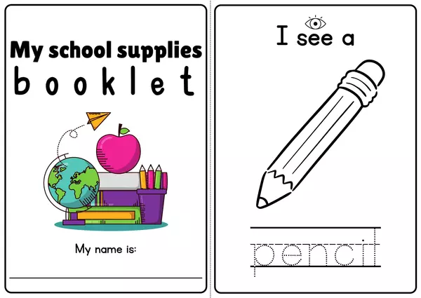 School Supplies Booklet