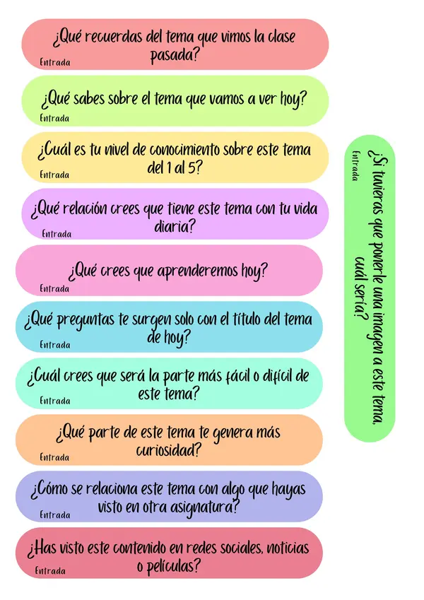 Palitos preguntones (español/inglés)