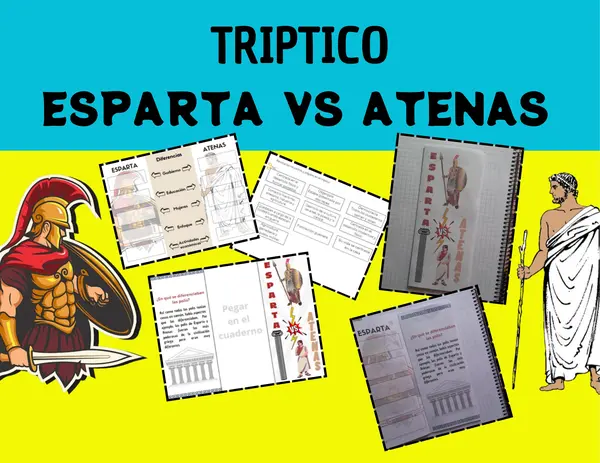 Triptico Los antiguos griegos: Atenas y esparta